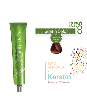 Keratin Hair Color 100 ml 6.4